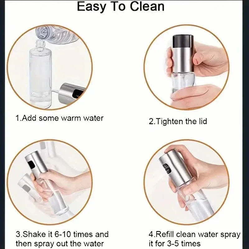 2-Pack: Olive Oil Spray Bottle Dispenser For Cooking, BBQ, Salad, Baking, Roasting, Grilling - A-1 Thread Vault