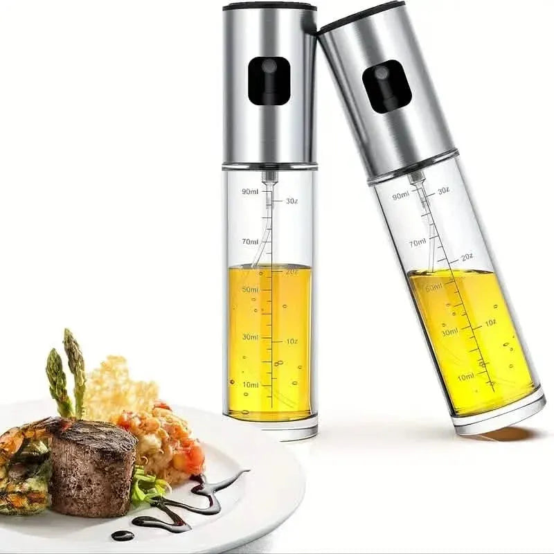 2-Pack: Olive Oil Spray Bottle Dispenser For Cooking, BBQ, Salad, Baking, Roasting, Grilling - A-1 Thread Vault
