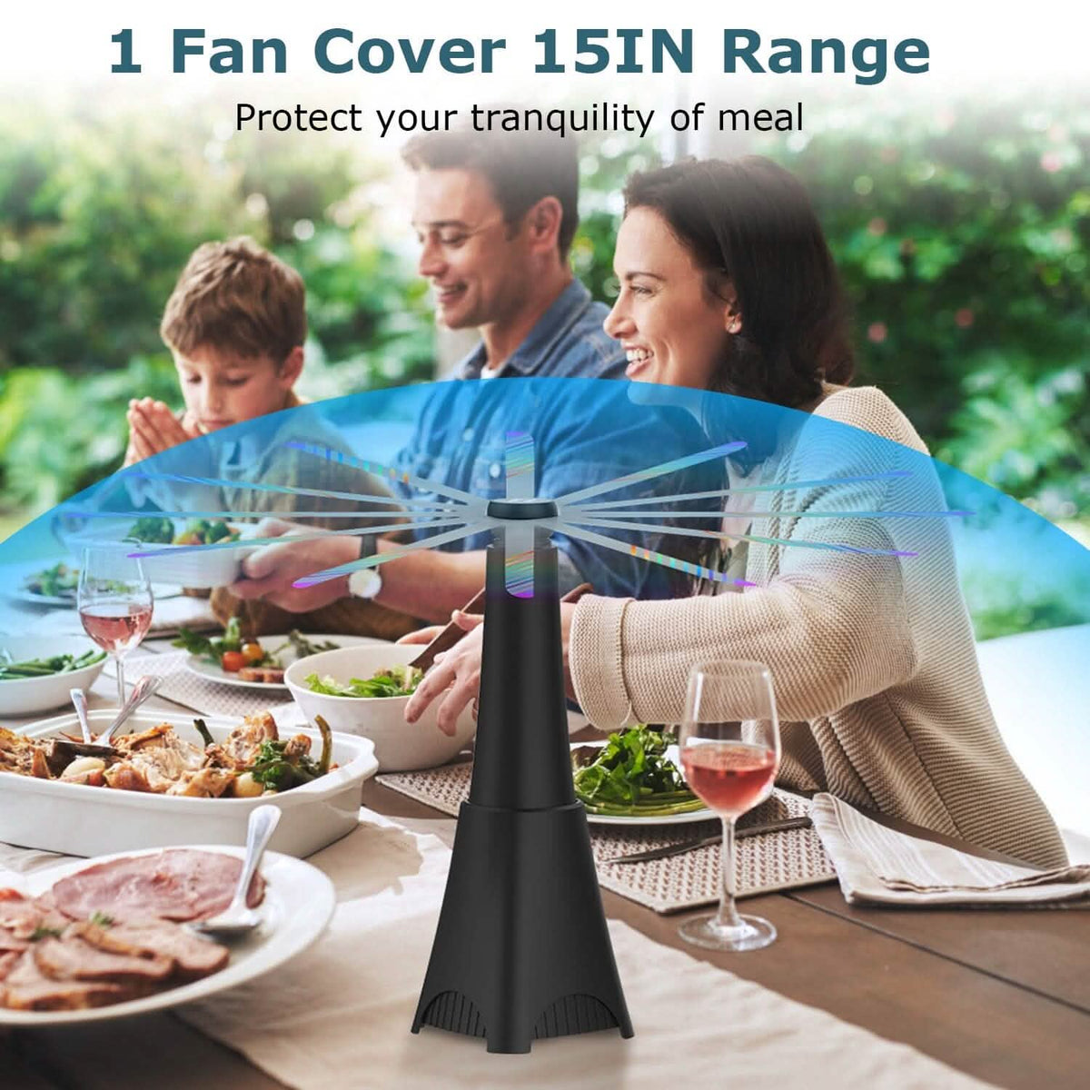 2-Pack: Portable Reflective Fly Repellent Fan Rechargeable Battery Powered - A-1 Thread Vault