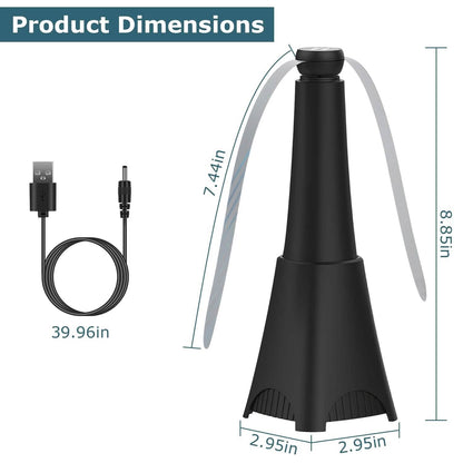 2-Pack: Portable Reflective Fly Repellent Fan Rechargeable Battery Powered - A-1 Thread Vault