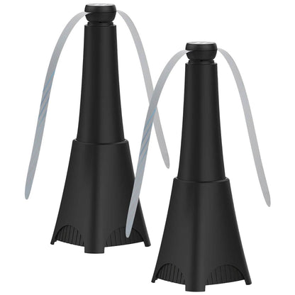2-Pack: Portable Reflective Fly Repellent Fan Rechargeable Battery Powered - A-1 Thread Vault