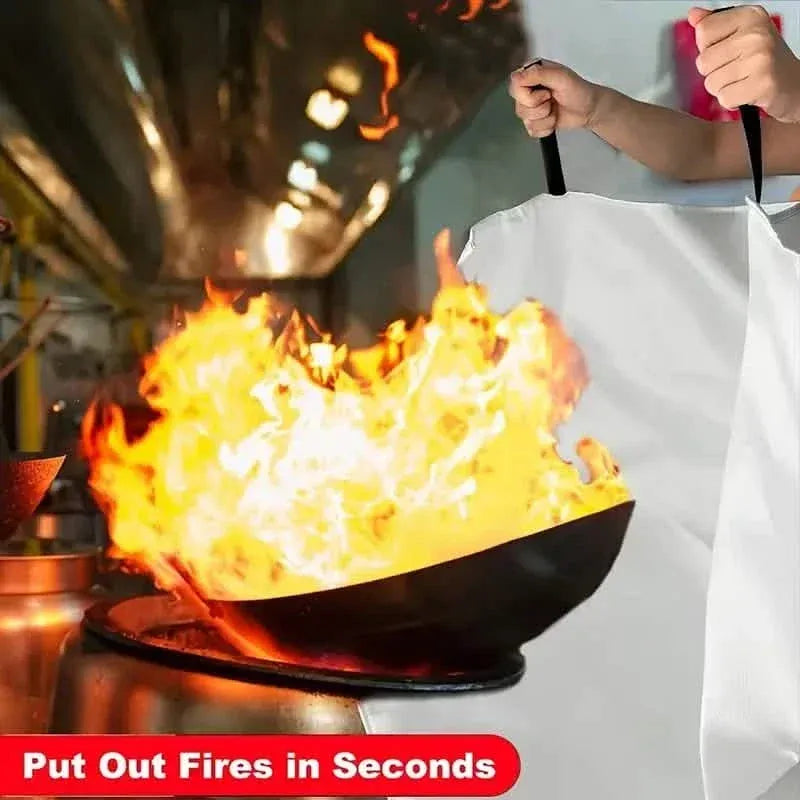 2-Pack: Premium Fiberglass Fire Blankets - Heat-Resistant, Compact and Reusable - A-1 Thread Vault