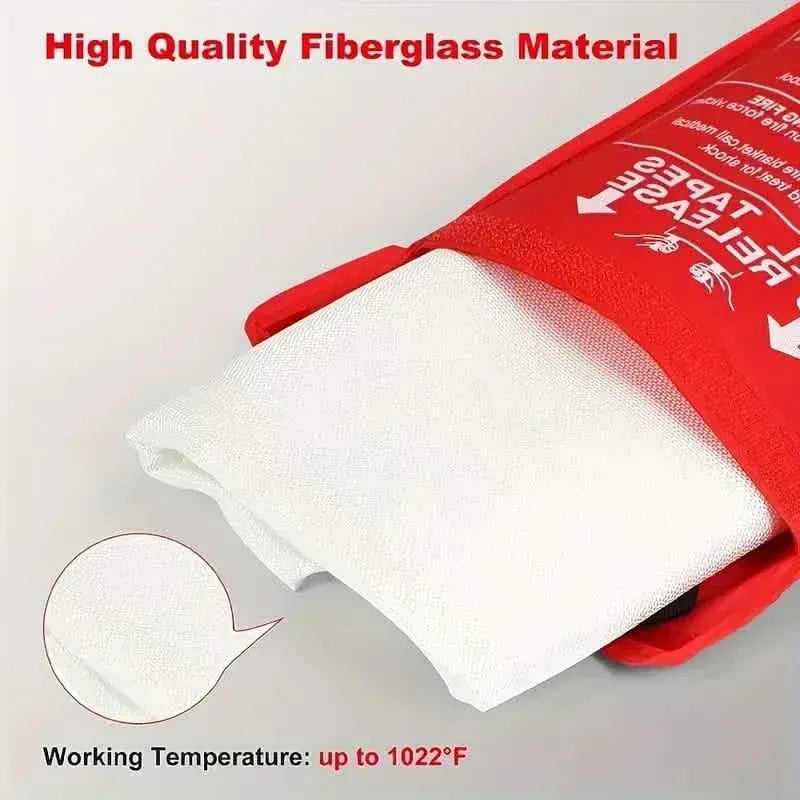 2-Pack: Premium Fiberglass Fire Blankets - Heat-Resistant, Compact and Reusable - A-1 Thread Vault