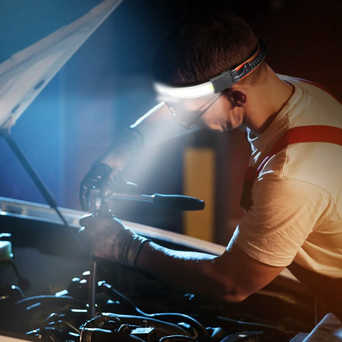 2-Pack: Rechargeable Headlamp 3 Light Modes Hand-Free - A-1 Thread Vault