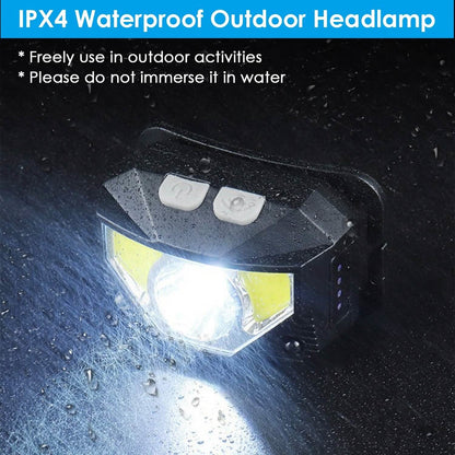 2-Pack: Rechargeable Motion Sensor Headlamp 6 Light Modes Headlight - A-1 Thread Vault