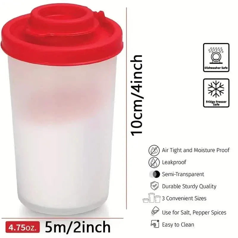 2-Pack: Salt and Pepper Shakers Moisture Proof Set - A-1 Thread Vault