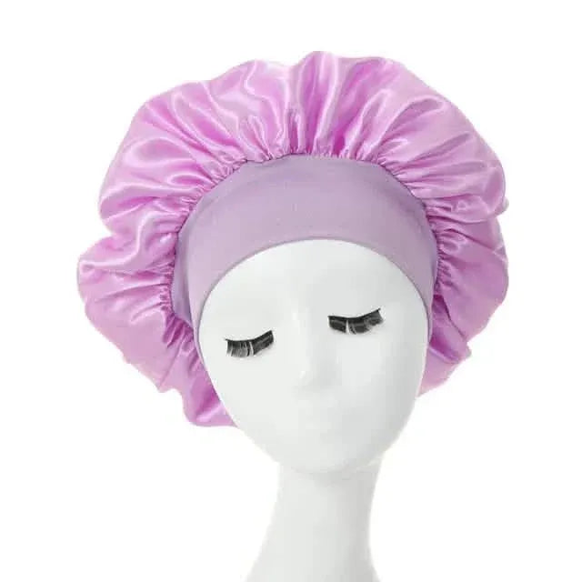 2-Pack: Satin Sleep Bonnet for Curly Hair - A-1 Thread Vault