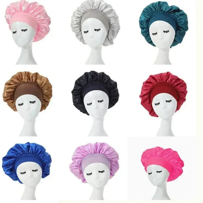 2-Pack: Satin Sleep Bonnet for Curly Hair - A-1 Thread Vault