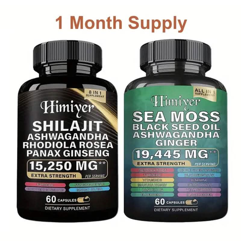 2-Pack: Shilajit + Sea Moss High Potency Vitality Combo - A-1 Thread Vault