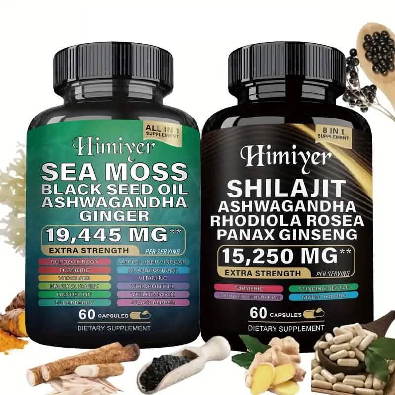 2-Pack: Shilajit + Sea Moss High Potency Vitality Combo - A-1 Thread Vault