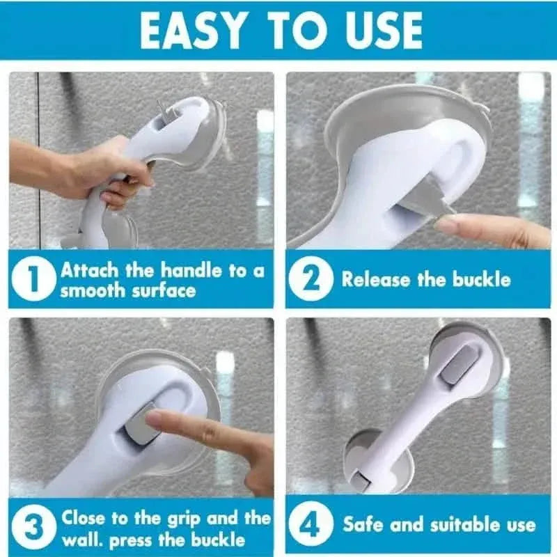 2-Pack: Shower Handle Grab Bars For Bathtubs And Showers - A-1 Thread Vault