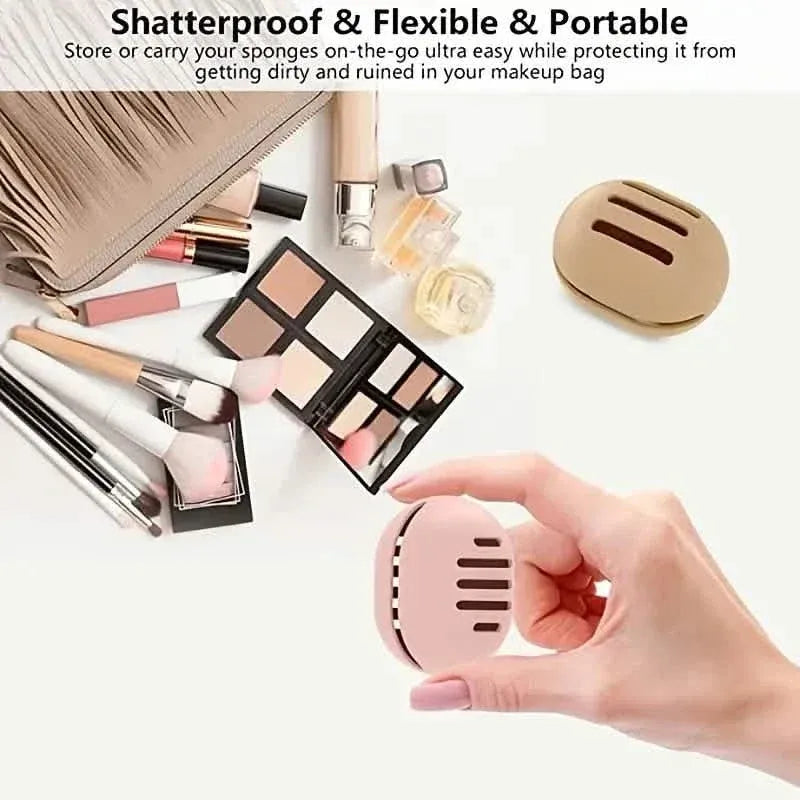 2-Pack: Silicone Makeup Sponge Holder Case - A-1 Thread Vault