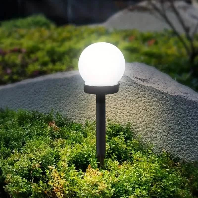 2-Pack: Solar LED Globe Powered Garden Light - A-1 Thread Vault
