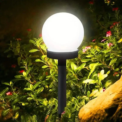 2-Pack: Solar LED Globe Powered Garden Light - A-1 Thread Vault