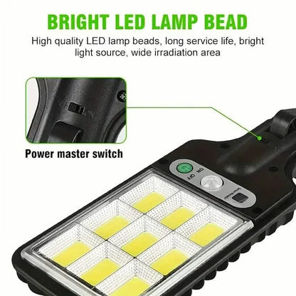 2-Pack: Solar Outdoor Security Street Lighting, 3 Modes With Wireless Motion Sensing and Remote Control - A-1 Thread Vault