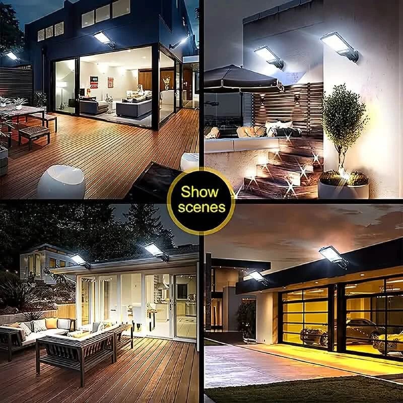 2-Pack: Solar Outdoor Security Street Lighting, 3 Modes With Wireless Motion Sensing and Remote Control - A-1 Thread Vault