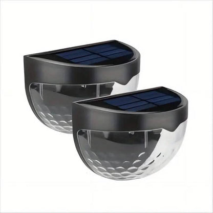 2-Pack: Solar Wall Mount Outdoor Fence Lamp - A-1 Thread Vault