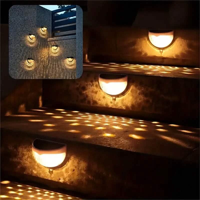 2-Pack: Solar Wall Mount Outdoor Fence Lamp - A-1 Thread Vault