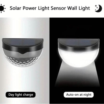 2-Pack: Solar Wall Mount Outdoor Fence Lamp - A-1 Thread Vault