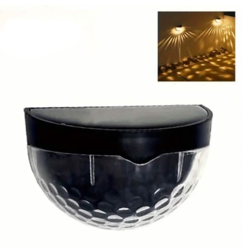 2-Pack: Solar Wall Mount Outdoor Fence Lamp - A-1 Thread Vault