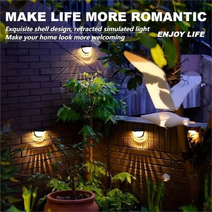 2-Pack: Solar Wall Mount Outdoor Fence Lamp - A-1 Thread Vault