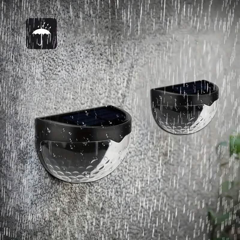 2-Pack: Solar Wall Mount Outdoor Fence Lamp - A-1 Thread Vault