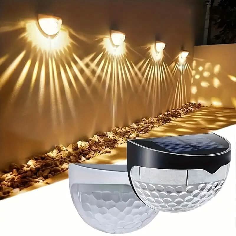 2-Pack: Solar Wall Mount Outdoor Fence Lamp - A-1 Thread Vault