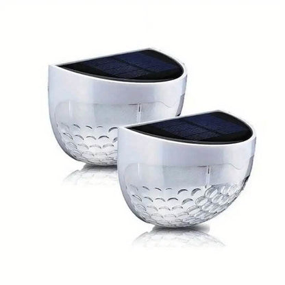 2-Pack: Solar Wall Mount Outdoor Fence Lamp - A-1 Thread Vault