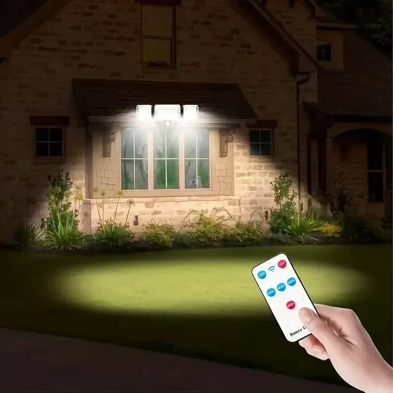 2-Pack: Split Solar Wall Light For Outdoor With Motion Sensor 3 Heads - A-1 Thread Vault