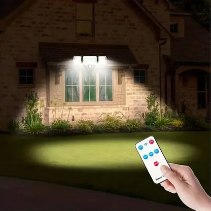 2-Pack: Split Solar Wall Light For Outdoor With Motion Sensor 3 Heads - A-1 Thread Vault