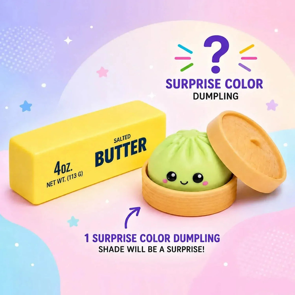 2-Pack: Squishy Dumpling & Butter Combo Pack – Slow Rising Fidget Toys - A-1 Thread Vault