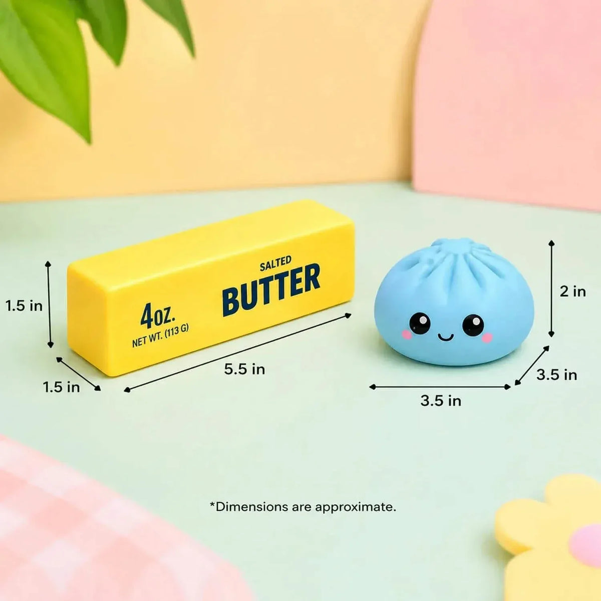 2-Pack: Squishy Dumpling & Butter Combo Pack – Slow Rising Fidget Toys - A-1 Thread Vault
