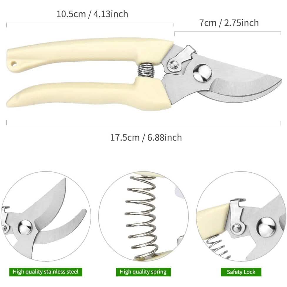 2-Pack: Stainless Steel Bypass Pruning Shears - A-1 Thread Vault