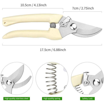 2-Pack: Stainless Steel Bypass Pruning Shears - A-1 Thread Vault