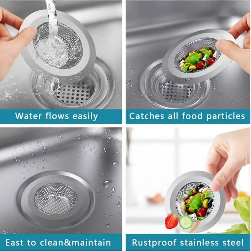 2-Pack: Stainless Steel Kitchen Sink Strainer - A-1 Thread Vault