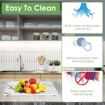 2-Pack: Stone Dish Drying Mat Silicone Diatomaceous Earth Mat - A-1 Thread Vault