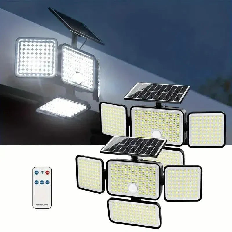 2-Pack: Super Bright Solar Motion Sensor Outdoor Light with Remote - A-1 Thread Vault