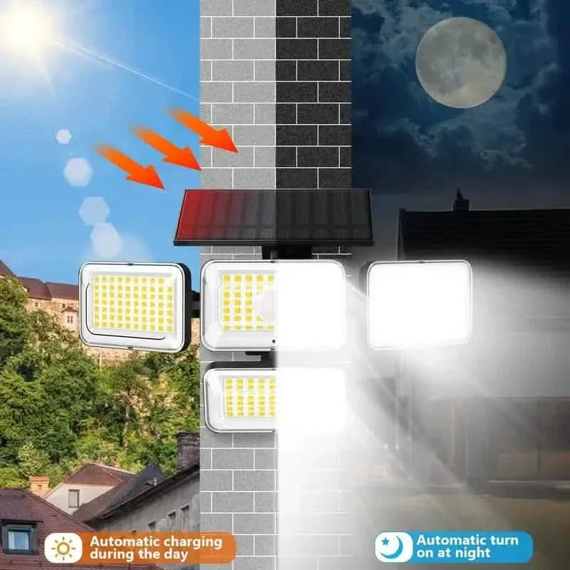 2-Pack: Super Bright Solar Motion Sensor Outdoor Light with Remote - A-1 Thread Vault