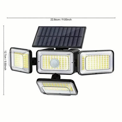 2-Pack: Super Bright Solar Motion Sensor Outdoor Light with Remote - A-1 Thread Vault