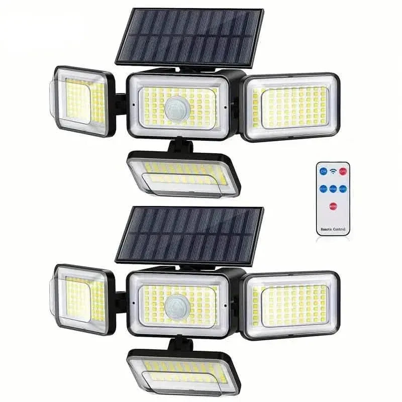 2-Pack: Super Bright Solar Motion Sensor Outdoor Light with Remote - A-1 Thread Vault
