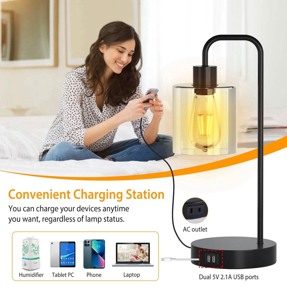 2-Pack: Touch Control Table Lamp - A-1 Thread Vault