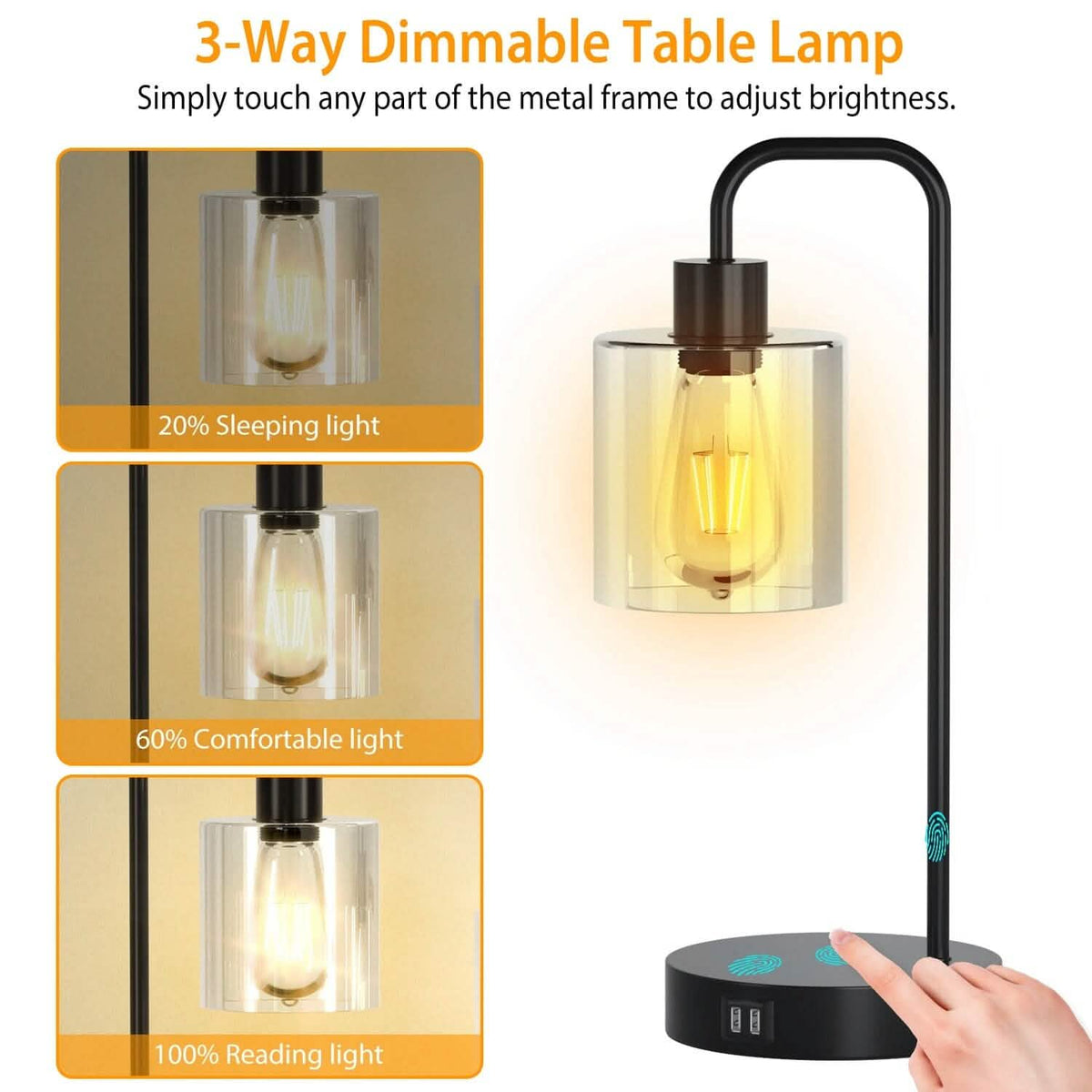 2-Pack: Touch Control Table Lamp - A-1 Thread Vault
