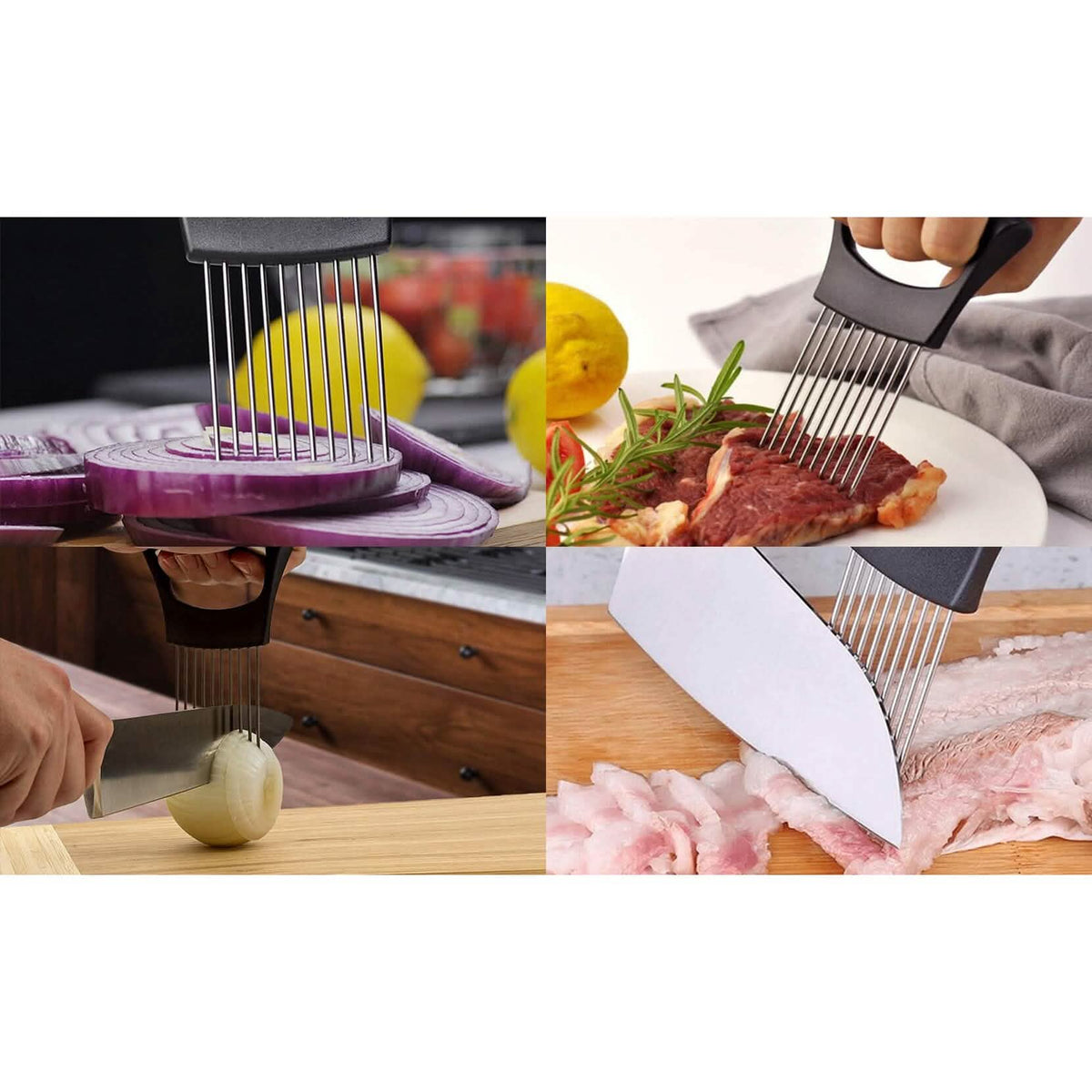 2-Pack: Ultra Sharp Knife Sharpener and Stainless Steel Vegetable and Meat Slicer Holder - A-1 Thread Vault