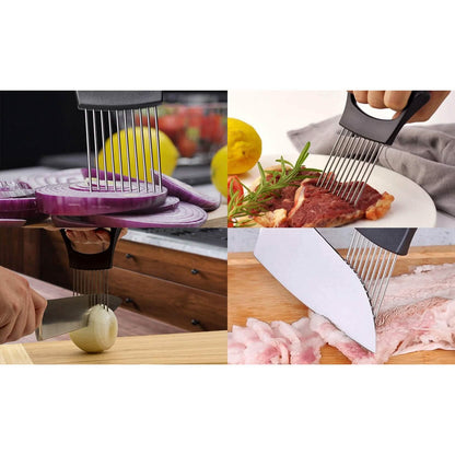 2-Pack: Ultra Sharp Knife Sharpener and Stainless Steel Vegetable and Meat Slicer Holder - A-1 Thread Vault