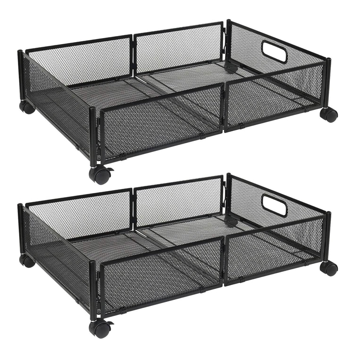 2-Pack: Under Bed Storage Container Foldable Rolling Storage Bin - A-1 Thread Vault