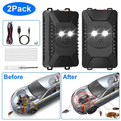 2-Pack: Under Hood Ultrasonic Repellent with 3 Power Supplies - A-1 Thread Vault