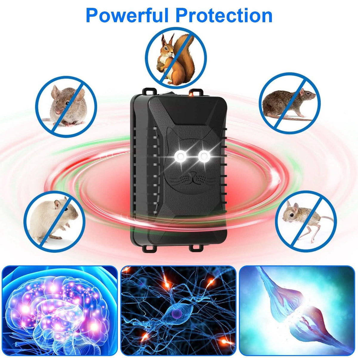 2-Pack: Under Hood Ultrasonic Repellent with 3 Power Supplies - A-1 Thread Vault