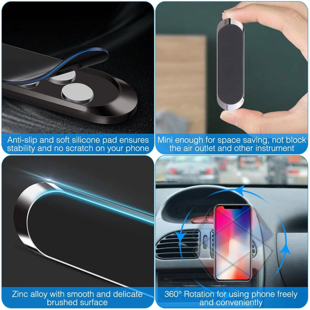 2-Pack: Universal Magnetic Car Mounts - A-1 Thread Vault