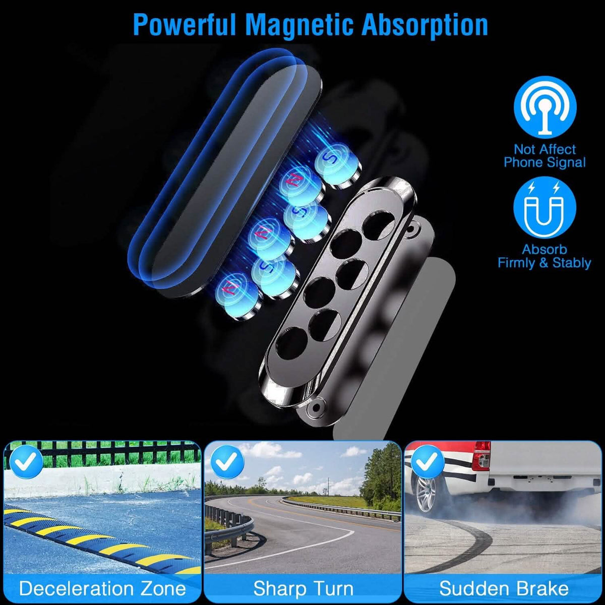 2-Pack: Universal Magnetic Car Mounts - A-1 Thread Vault