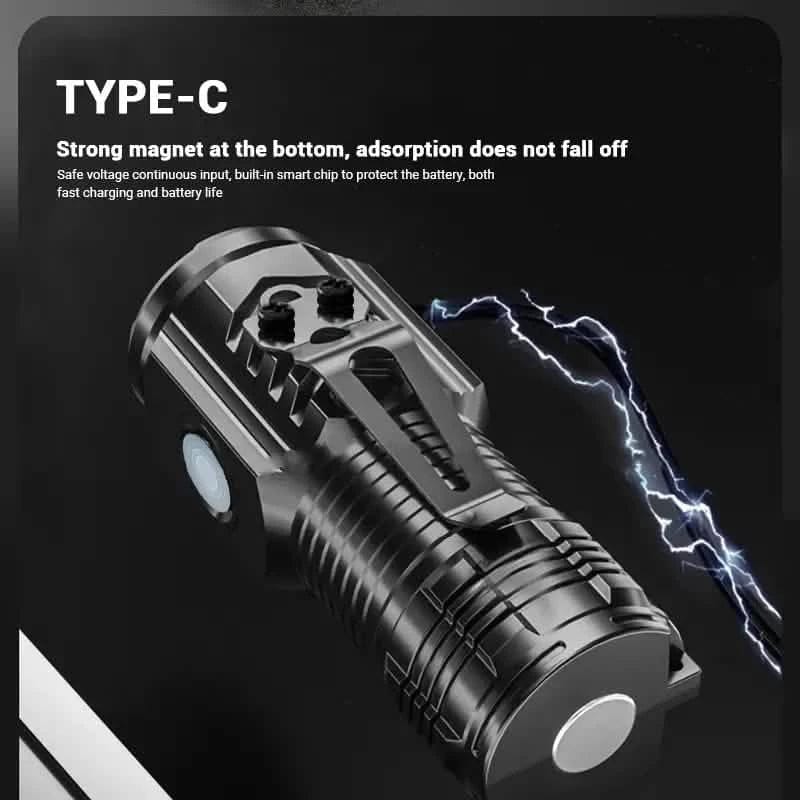 2-Pack: USB Rechargeable Mini LED Tactical Flashlight - A-1 Thread Vault